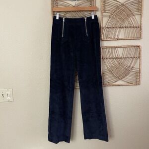 Vintage Henri-Luc Chapuis Corduroy Pant Double Zip Front Blue See msrmts HTF B21